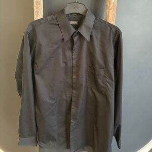 Arrow Black Button Up